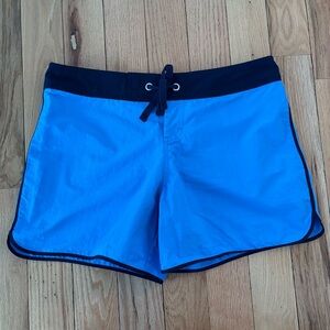 Tommy Bahama Navy and Light Blue Swim Shorts